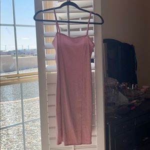 Forever 21 Pink Sparkly Slip Dress